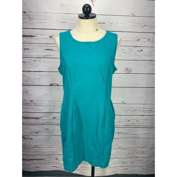 DKNY Teal Blue Size 14‎ Open Back Tennis Dress - Picture 1 of 8